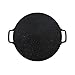 Okrągła żeliwna płyta do grillowania patelnia do grillowania wstępnie przyprawiona grill do gotowania z uchwytami grill do otwartego piekarnika nieprzywierająca (kolor: Czarny, rozmiar: 41 cm)