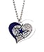 Aminco NFL Swirl Heart Necklace Dallas Cowboys