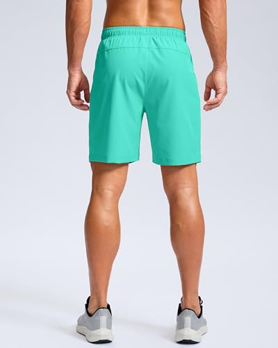 Image of G Gradual Men's Athletic Running Shorts with Zipper Pockets Quick Dry 7 inch / 5 inch / 9 inch Workout Gym Shorts for Basketball Hiking