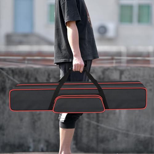 Image of Pole Saw Bag for WORX /for DEWALT /for Greenworks /for EGO Power+ /for BLACK+DECKER Electric Telescoping ChainSaw, Cordless Power Saw Storage Case for Extension Tree Trimmer Attachment(Box Only)-Red