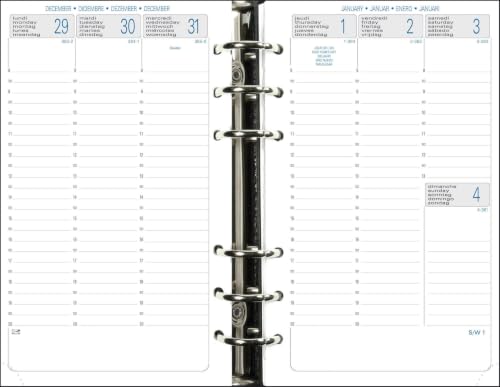 Exacompta Organiseur Exatime 17 Baltique 15x19 cm Sept 2026-Déc 2027 Noir – vue 3