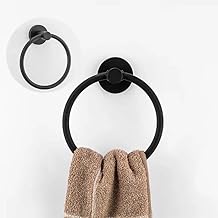 مجموعة اكسسوار الحمام من الستانلس ستيل المقاوم للصدا (اسود)