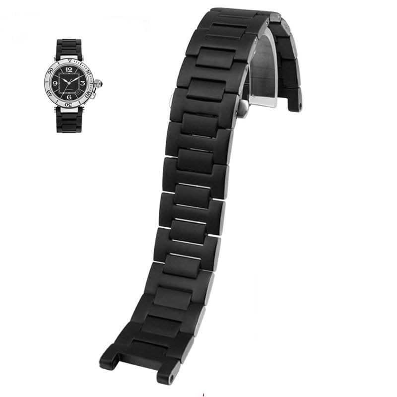 Bracelet acier pour Pasha 22-14mm noir : remplacer votre fermoir cassé facilement