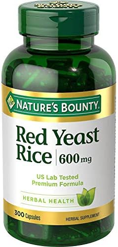 Nature's Bounty Red Yeast Rice 600 mg Capsules 250 ea (Pack of 2) image 2