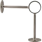 KegWorks 90˚ Degree Post Foot Rail Bracket - Brushed Stainless Steel - For 2