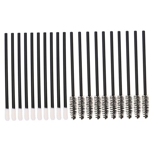 HONMEET 100個 使い捨てまつげブラシ リップグロスアプリケーター 顔のメイクアップアプリケーター まつげアプリケーター まつげツール まつげ 化粧アプリケーター プラスチック