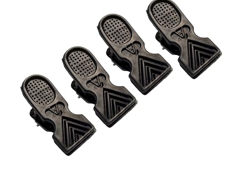 Image of HOME'S NEED Heavy Duty Plastic Clothes Pegs, 36 Pieces, Large Multipurpose Clips for Drying, Black
