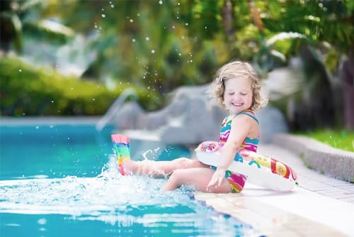 Image of Kids Swim Fins,Short Youth Fins Swimming Flippers,Swim Training Fins for Lap Swimming,for Children Girls Boys Beginners