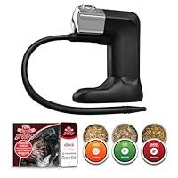 BWAY Professioneller Räucherpistole Set – Mini Smoker für Küche, Fleisch, Käse & Whisky – Elektrische Smoking Gun mit GRATIS eBook mit 20 Rezepten