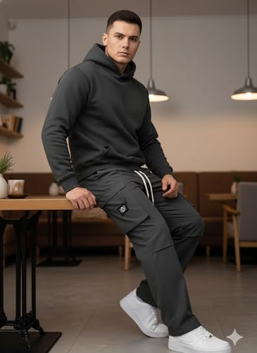 Image of Lymio Cargo for Men || Cotton Cargo Pant || Drawstring Waist Pant (Also Available in Plus Sizes) (149-152)
