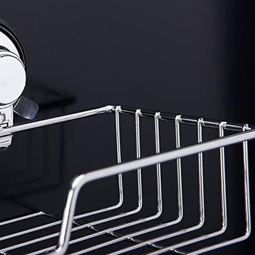 Étagère de douche d'angle sans perçage pour ranger sans abîmer vos murs - 7
