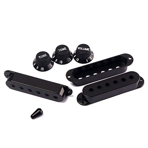 EXCEART Capa para captador de guitarra ST 6 furos Single Coil Switch Tip Holder 2 tons 1 conjunto de