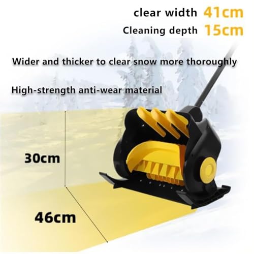 Pelle à neige électrique sans fil et souffleuse de 45cm orientable - 4