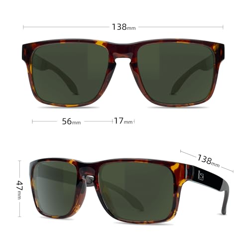 Image of Bnus italy made classic sunglasses corning real glass lens w. polarized option