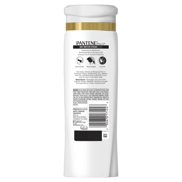 Pantene Pro-V Daily Moisture Renewal 2-in-1 Formula - 12.6 oz - 2 Pack