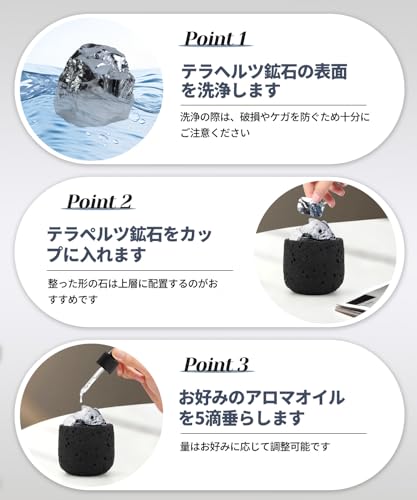 Geppaku テラヘルツ アロマストーンセット