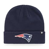 NFL New England Patriots '47 Raised Cuff Knit Hat, Navy, One Size