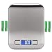 TOMIBA Digital Kitchen Food Scale 11 lb Grams and Ounces Small Stainless Steel Backlit Silver Batteries Included