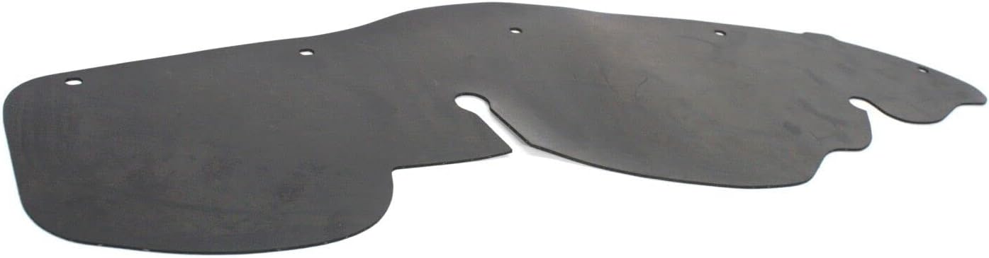 DAT AUTO PARTS Front Left Driver & Right Passenger Side Engine Splash Shield Pair Set of 2 Replacement For 1998-2008 Ford Ranger 2WD4WD Black Textured Rubber FO1250144 FO1251144 1L5Z16103CA 7L5Z16102A