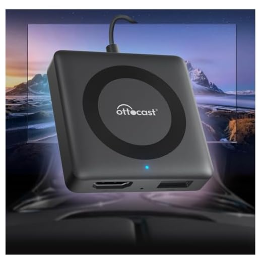 Mini adaptador HDMI para carro,Car TV Mate Pro – Conversor Fire TV Stick 2024 com CarPlay sem fio, adaptador HDMI HD para carro, vídeo e jogo/com fio, Android Auto, funciona para carros CarPlay