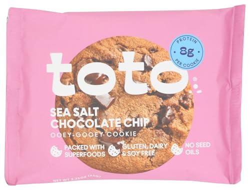 Toto Foods, Sea Salt Chocolate Chip Cookie, 2.5 Oz(Case Of 10)