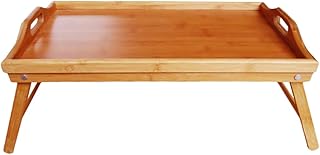 SECFOU 1Pc Bandeja Dobrável Bandeja De Pão Travessas De Madeira Mesa De Café Bandeja De Serviço De Bambu Bandeja De Mesa De Chá De Bambu Bandeja De Mesa De Café Bandeja De Retenção De