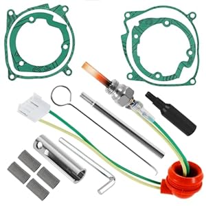 BANKKY 14-tlg. Universal-Reparaturset für 12V Standheizung Diesel: Kompatibel mit 2kW – 8kW Dieselheizungen für Auto, Lkw, Wohnmobil und Transporter, inkl. Keramik-Glühkerze, Vergasernetz & Werkzeug
