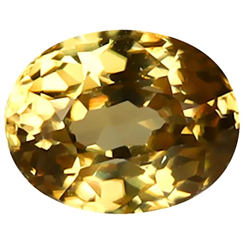 Zircon jaune naturel 1,80 ct coupe ovale, une pierre précieuse à offrir