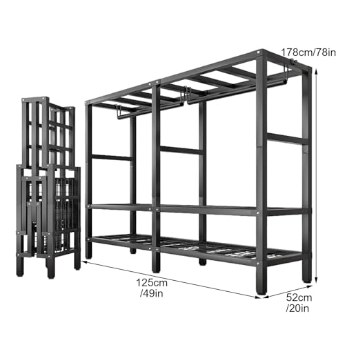 Penderie pliable portable pour optimiser le rangement des studios - 3