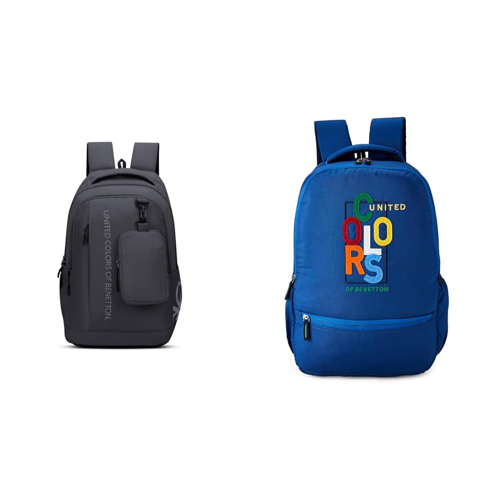 Apex 33L Backpack - Grey, Water-Resistant, Minimalist 3-Compartment Design with + Nyx Unisex 25L Casual 4 Compartment School Backpack - Royal Blue-image-44