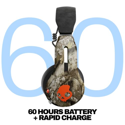Image of Skullcandy Icon ANC Wireless On-Ear Bluetooth Headphones, Active Noise Cancelling, 60 Hours Battery, Sweat Water Resistant, Foldable Durable Travel Ready, Microphone for iPhone Android - Realtree APX