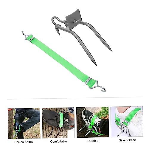 UPKOCH 1Pair Non Slip Tree Climbing Spikes Shoes Carbon Steel Gaffs with Skid Design for Outdoor Pole Climbing and Fruit Picking Activities3