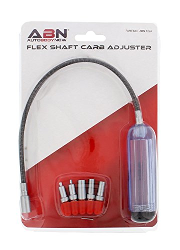 ABN Carburetor Adjustment Tool – Flexible Shaft Screwdriver with 4 Hex Bit Double D Sockets for GM and Chrysler Vehicles