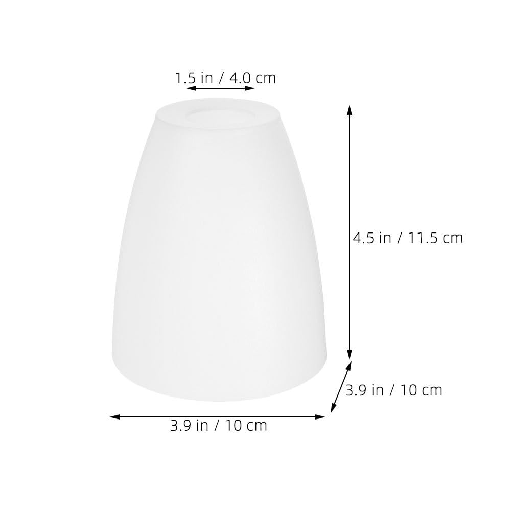 DECHOUS 3Pcs Small Plastic Lampshades: Replacement Chandelier Small Horseshoe Lamp Shade Covers 40mm for Chandelier Shade Floor Lamp Wall Light - Image 4