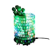 RGB Led Cube Flashing Light DIY Kits Music Spectrum Display Analyzer 8x32 Dot Matrix Suite Electronics Fun New 2025 High for Reliable Electronic Component, Precision, Stable Performance