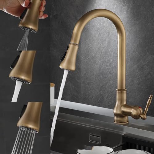 Robinet de cuisine commercial en laiton à arc élevé durable - 3