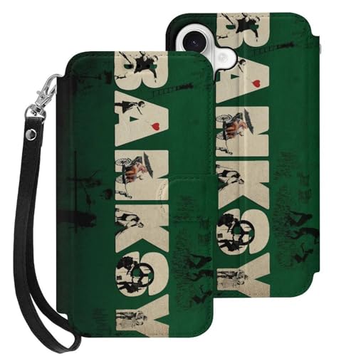 iPhone17pP[X 蒠^ oNV[ ̎q ԂD Banksy ACtH17pP[X 蒠^ z^ X}zP[X PUU[ J[h[ X^h@\ Xgbvt Sʕی gуJo[