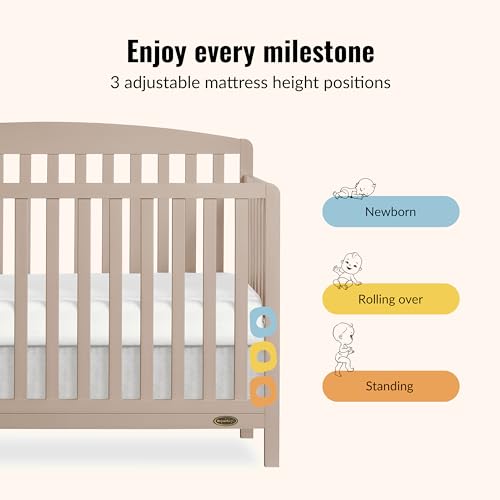 Image of Dream On Me Odelle 5-in-1 Convertible Full Size Baby Crib, GREENGUARD Gold