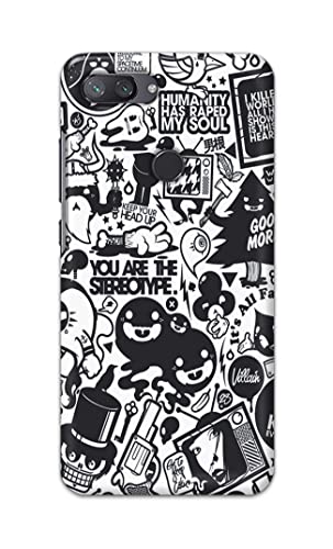 Image of Printed Hard Back Cover Case for Mi 8 Lite | Mi 8 Youth | Mi 8X Back Cover (Mixed Cartoon) -702