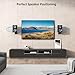 PUTORSEN Dual Speaker Wall Mounts - Universal Side Clamping Bookshelf Mounting Bracket for Surrounding Sound Speakers, Hold up to 55 lbs, 2 Pack