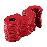 CHICIRIS Hebilla de Tienda de Campaña de Liberación Rápida, Tapón Ajustador de Cuerda de Viento Duradero para Acampar y Senderismo, 10 Uds. (rojo #01)