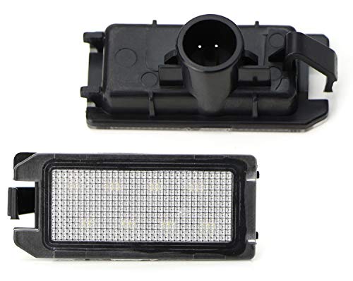 Ijdmtoy Oem-Fit 3X Brighter 8-Smd Led Can-Bus Error Free License Plate Lights Compatible With Fiat 500, Maserati Levante; Compatible With Jeep Grand Cherokee, Powered By 8-Smd Xenon White Led Diodes #TOP1