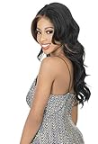 New Born Free No Cap Needed Fake Scalp 13x4 Lace Front Wig Natural Body Wave Long Length Bob Style Middle Parting Looser Ends Synthetic High Heat Resistant Fibers - FS134D (613)