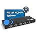 OREI 4K HDMI Splitter 1 in 4 out Duplicate / Mirror 4K Screens w/ Down Scaler 4 Ports Upto 4K@60Hz 1080p & 3D Supports EDID Control, UHD-PRO104
