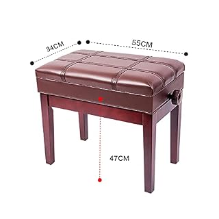 TEmkin Tabouret de Piano en Bois Massif, Banc de Piano Solo de Luxe, Hauteur réglable de 10 cm, 55 x 34 x 47-57 cm, Parfait pour la Pratique du Piano, Teck, Marron (Marron 1) - Les Beatles, Paul McCartney, John Lennon, RIngo Starr, George Harrison TEmkin Tabouret de Piano en Bois Massif, Banc de Piano Solo de Luxe, Hauteur réglable de 10 cm, 55 x 34 x 47-57 cm, Parfait pour la Pratique du Piano, Teck, Marron (Marron 1) – Image 7