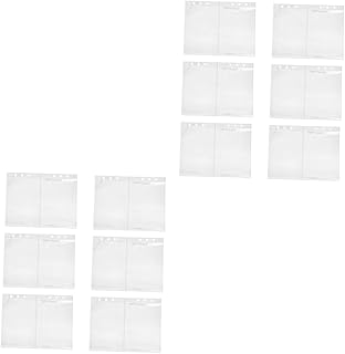 Abaodam 2 Peças Livreto De Exibição Transparente Mangas Transparentes Mangas De Bolso Transparente Mangas De Pasta Transparente Mangas De Bolso A5 Protetores De Página Transparentes