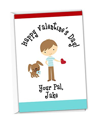 Amazon.com: Boy Valentine's Day Cards Classroom Valentines Valentines ...