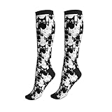 Figtihw Cat Compression Socks Knee High Support Socks For Women Men Running Athletic Hiking