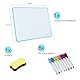Wenrescry Doppelseitiges Whiteboard Set - Tragbares Whiteboard mit 8 Farbstiften, Radiergummi und Halterung - Ideal für Büro, Heim und Klassenzimmer - Robust und Vielseitig Nutzbar