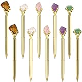 Glenmal 10 Pcs Diamond Pens Crystal Fancy Ballpoint Pens Bling Diamond Motivational Gifts for Women Christmas Wedding Birthday Office Graduation(Gold)